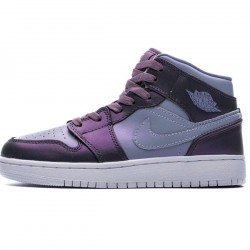 Air Jordan 1 Mid GS Chameleon/Métal Couleur Violet/Rose AV5174-400 Femme