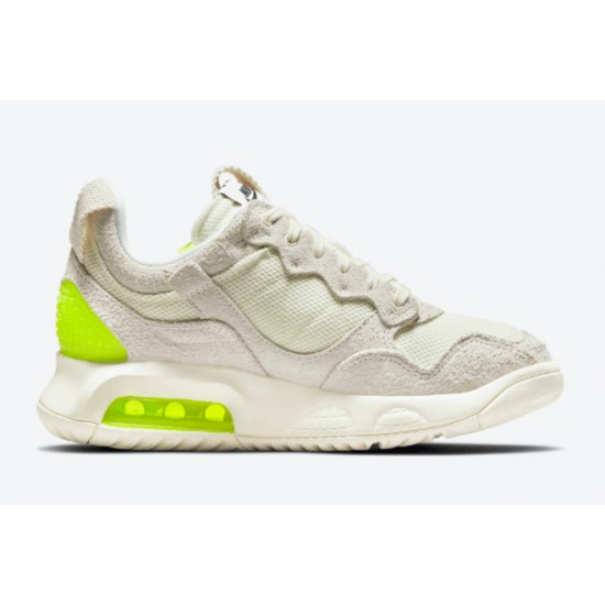 Jordan MA2 Off-White/Volt Haariges Wildleder CW5992-107 Für Damen